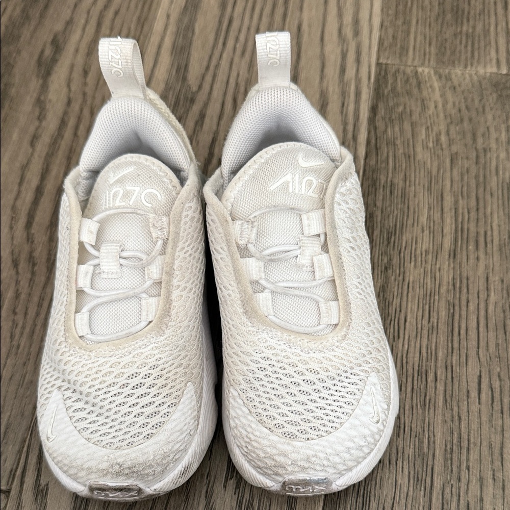 Nike Kids White Mesh Sneakers